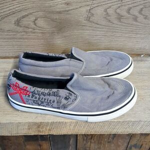 World Industries Gray Slip-On Boys Shoes Size 3 Youth